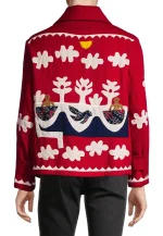 monkey d luffy red wool jacket