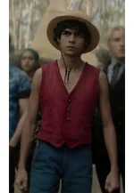 monkey with red vest