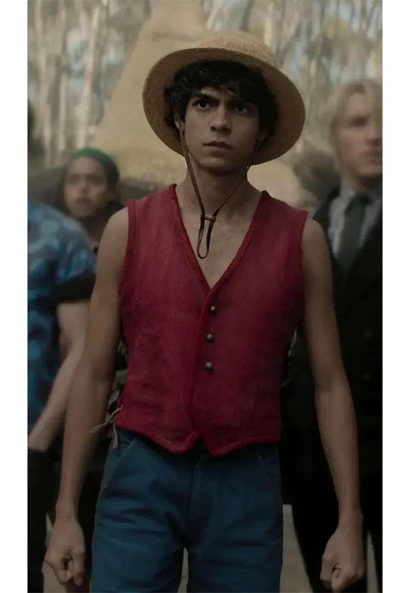 monkey with red vest