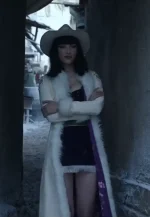 nico robin white leather coat