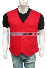 one piece red vest