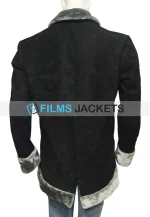 one piece s02 black wool coat