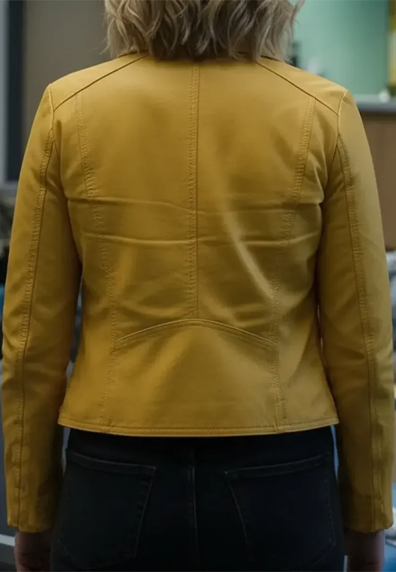 pluribus yellow leather jacket