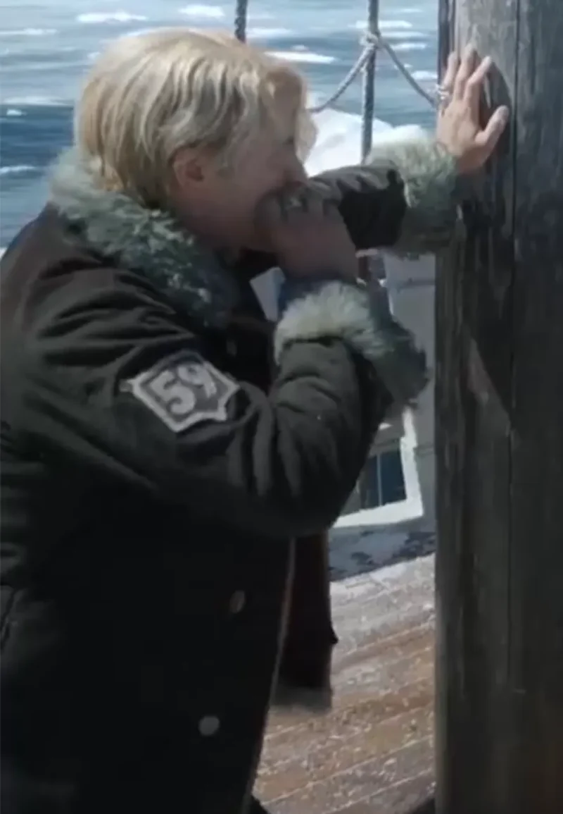 sanji suede shearling coat