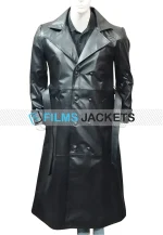 spike trench leather coat