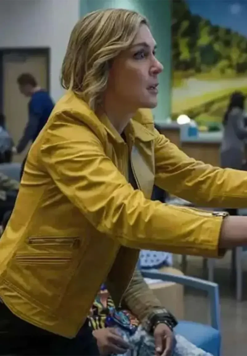 yellow leather jacket pluribus
