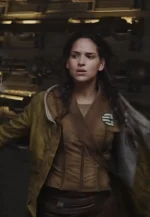 adria arjona brown jacket