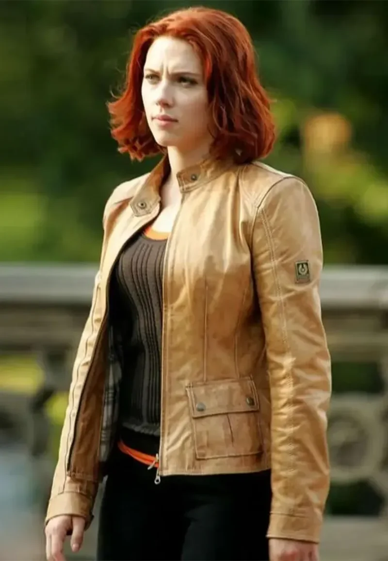 black widow leather jacket