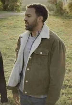 black widow shearling jacket