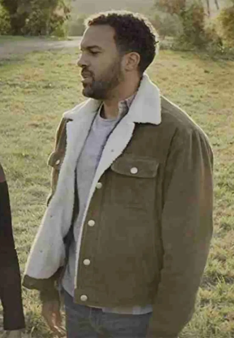 black widow shearling jacket