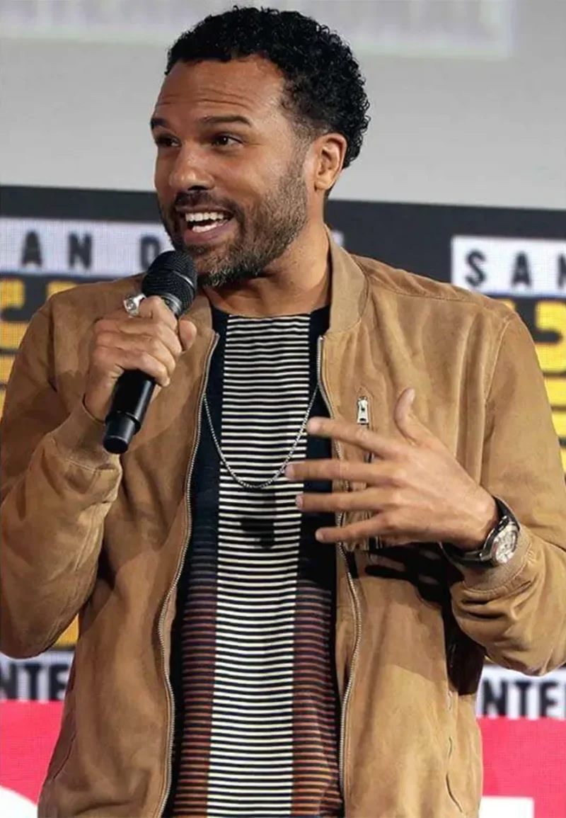 brown suede leather jacket