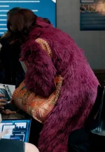 carrie preston magenta pink coat
