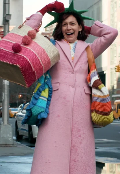 carrie preston pink coat