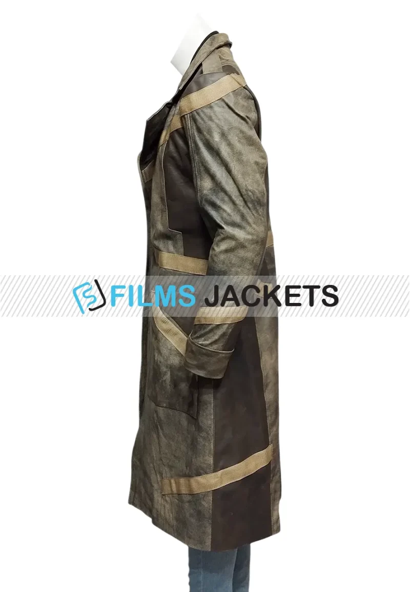 diego luna brown trench coat