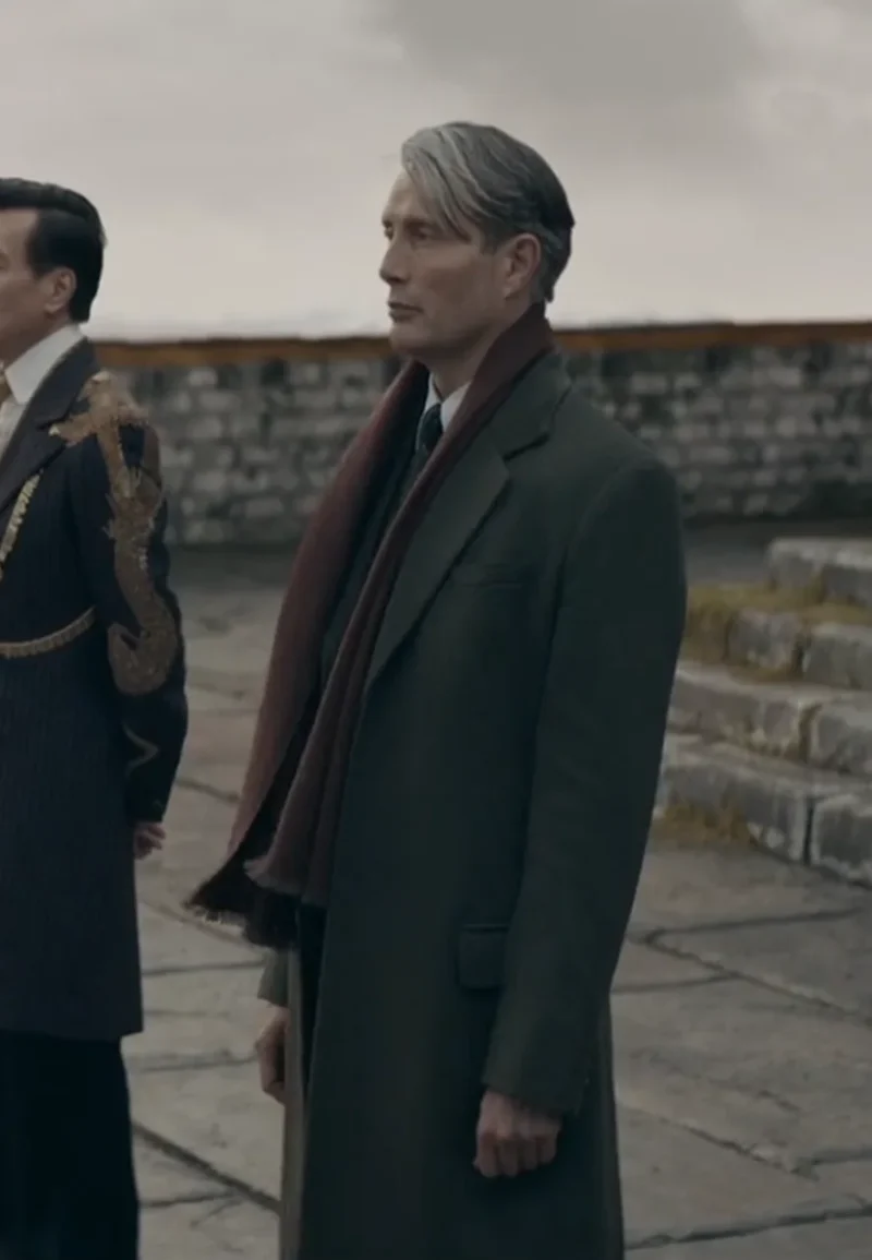 dumbledore grey wool coat