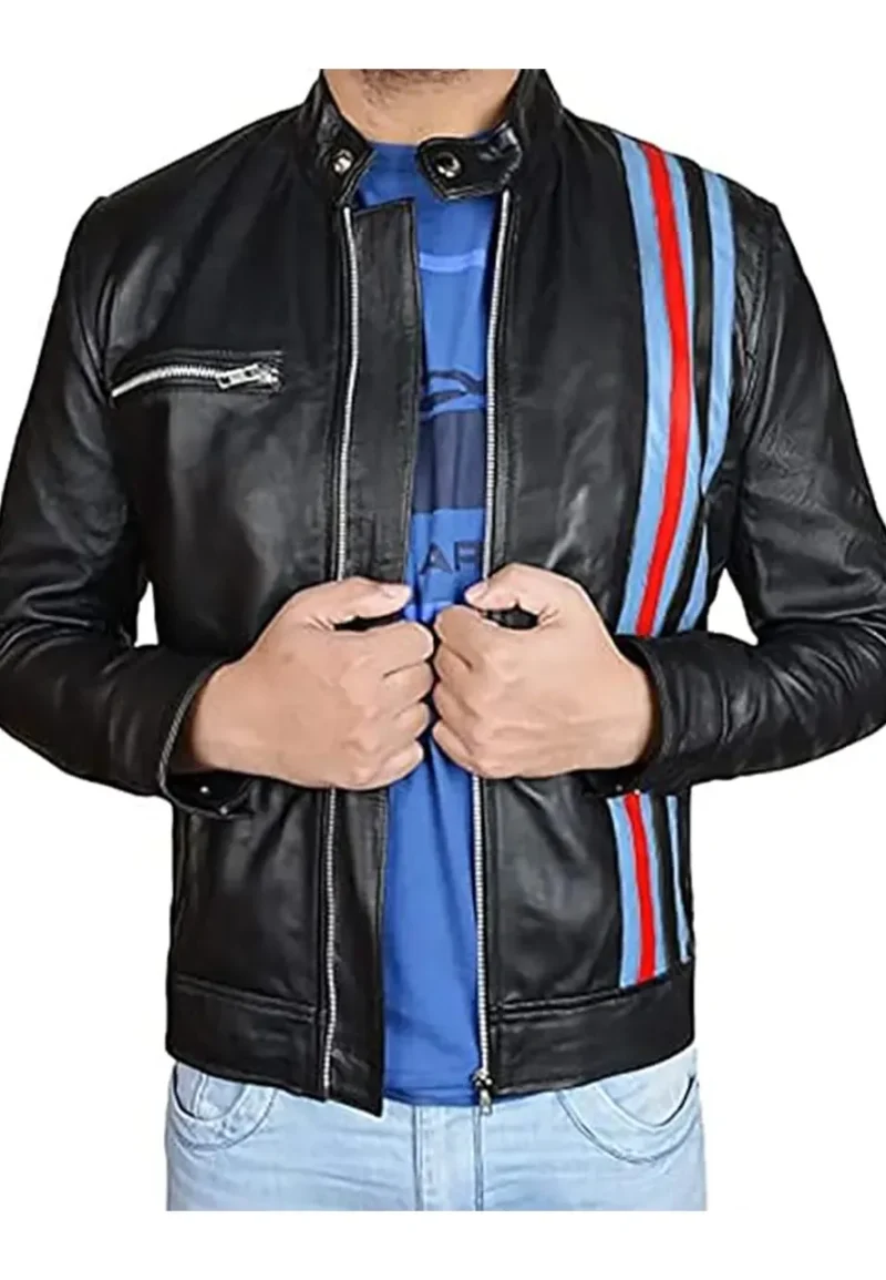 eddie brock black leather jacket