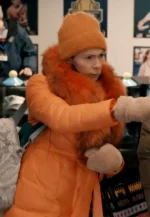 elsbeth tascioni orange coat