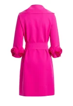 elsbeth tascioni pink trench coat