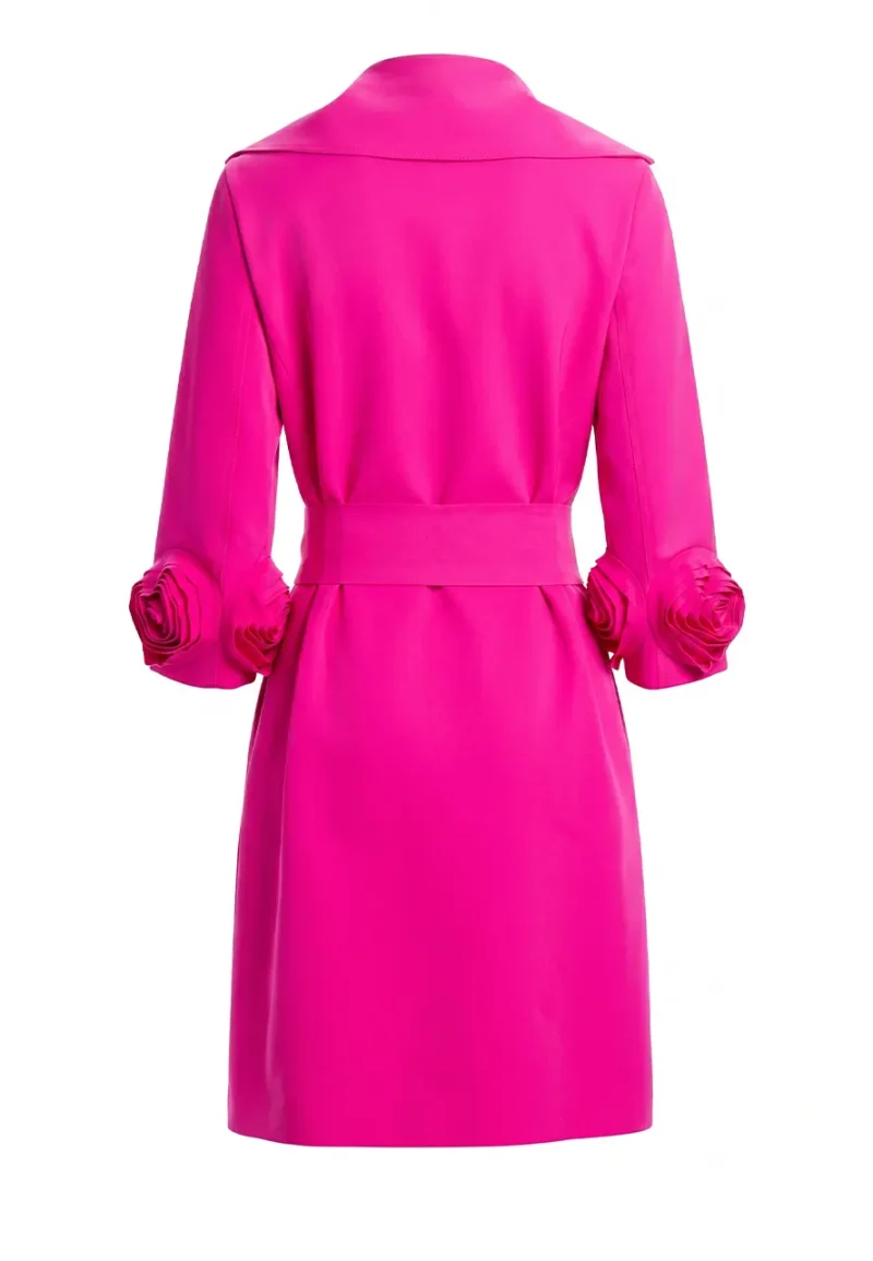 elsbeth tascioni pink trench coat