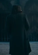 ezra miller black coat