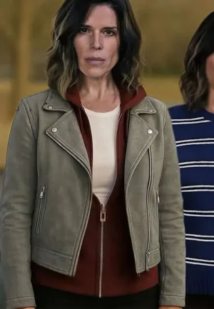 grey suede leather jacket