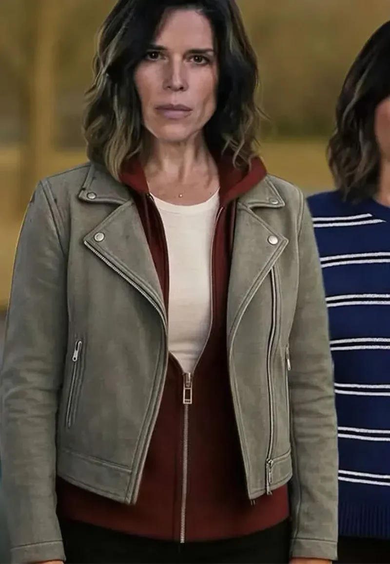 grey suede leather jacket