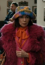 magenta pink fur coat