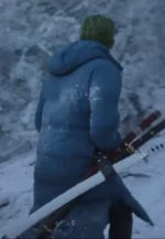 mens blue puffer coat