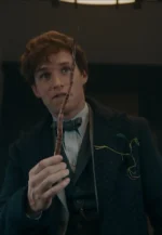 newton scamander black wool coat