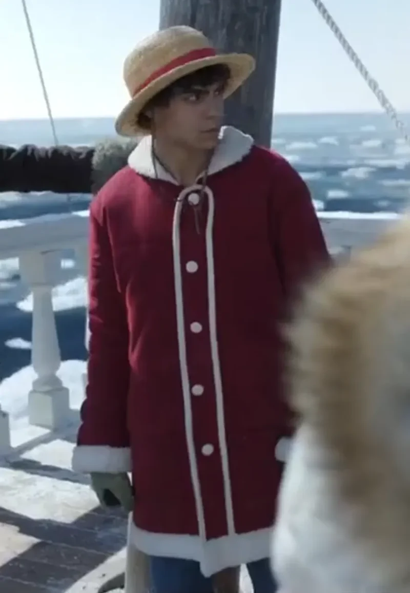 red-shearling-coat red shearling coat