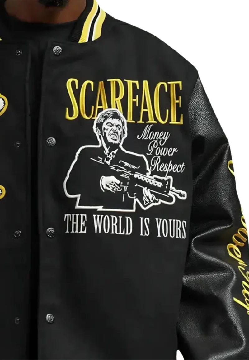 scarface black and yellow jacket