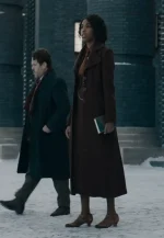 the secrets of dumbledore maroon trench coat
