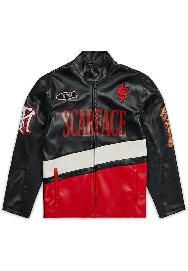 the world is yours black moto jacket