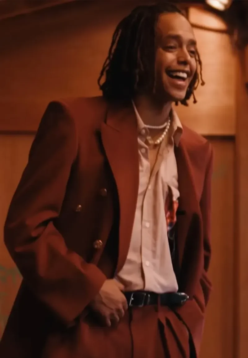 usopp redish brown blazer