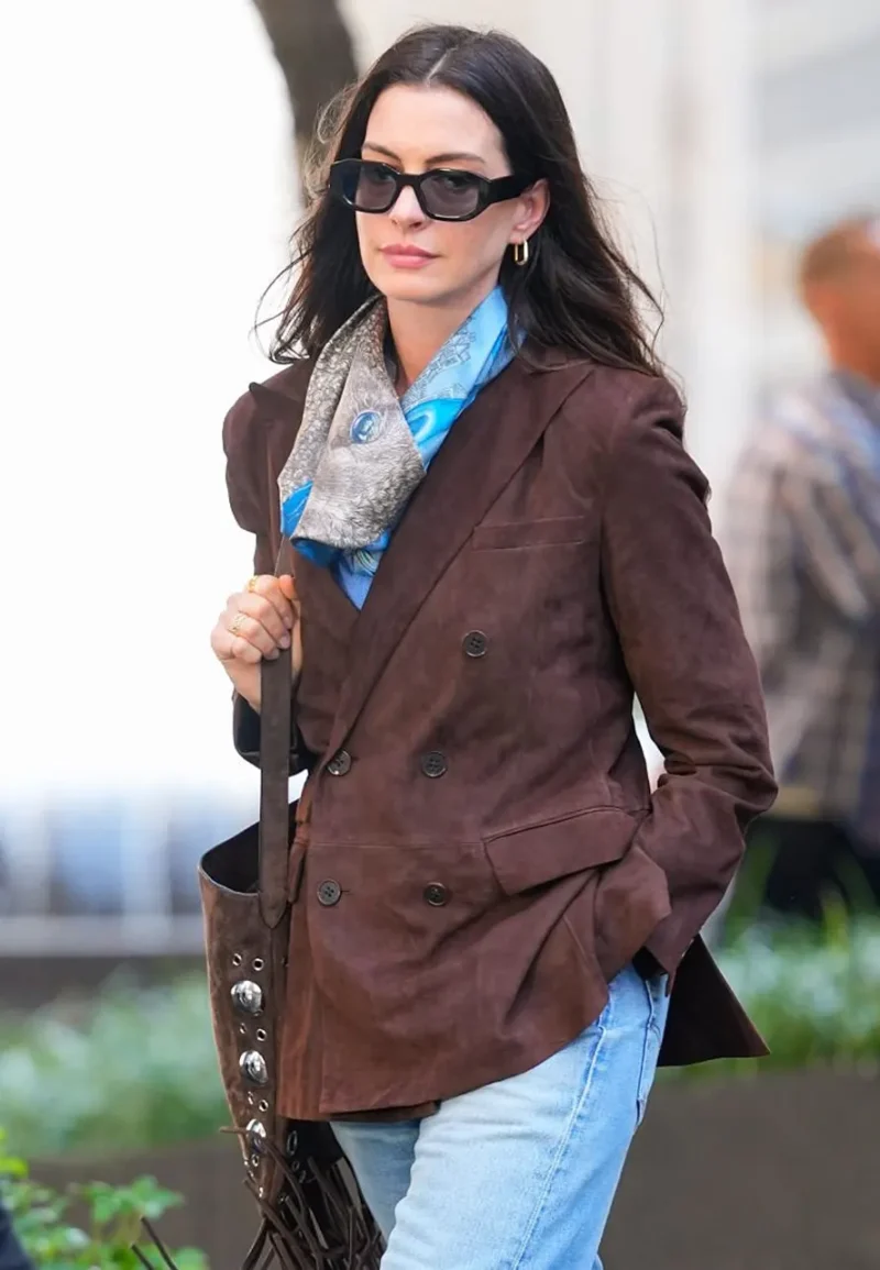 andrea sachs suede blazer
