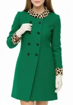 anne hathaway green coat