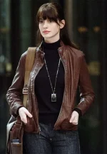 anne hathaway leather jacket