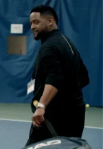 blair underwood black bomber jacket