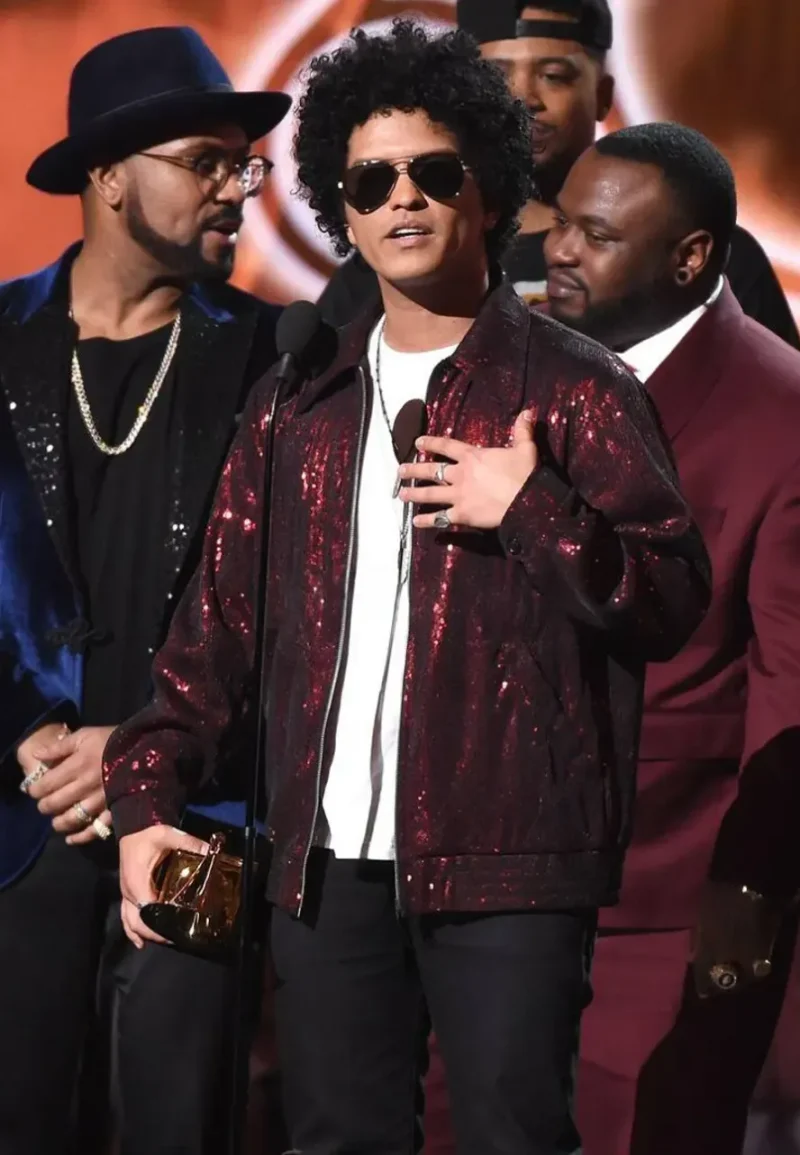 bruno mars red jacket
