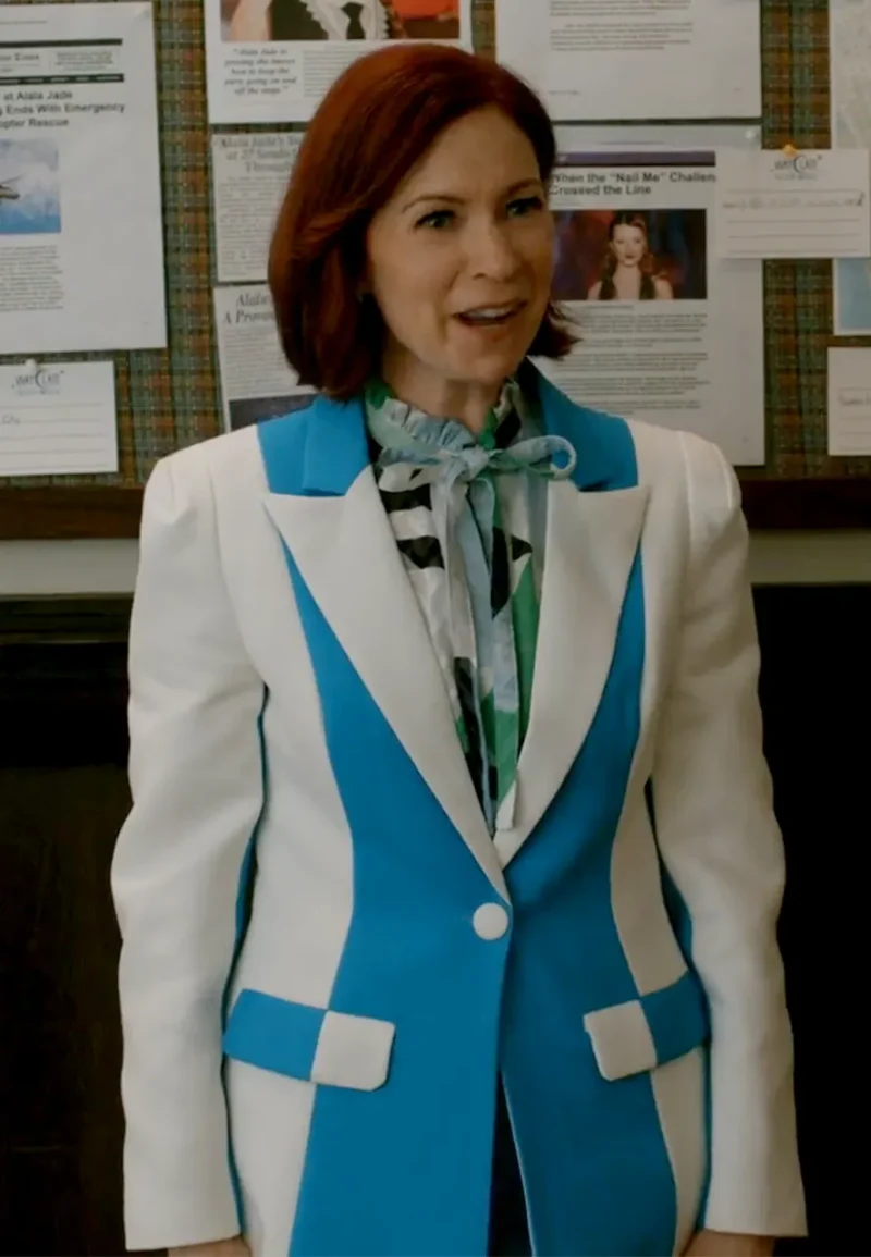 carrie preston colorblock blazer