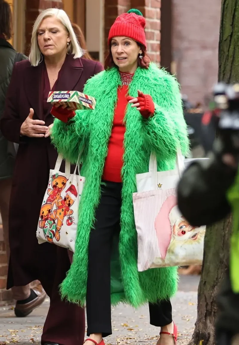 carrie preston faux fur coat