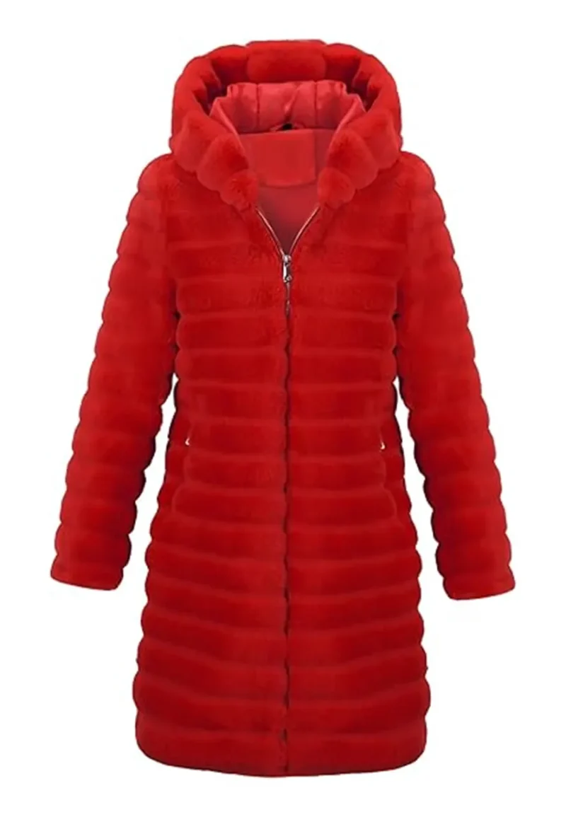 carrie preston faux fur coat
