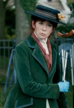 carrie preston green coat