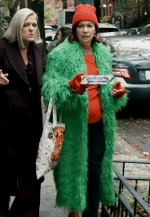 carrie preston green coat