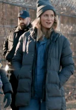 carrie preston grey puffer jacket