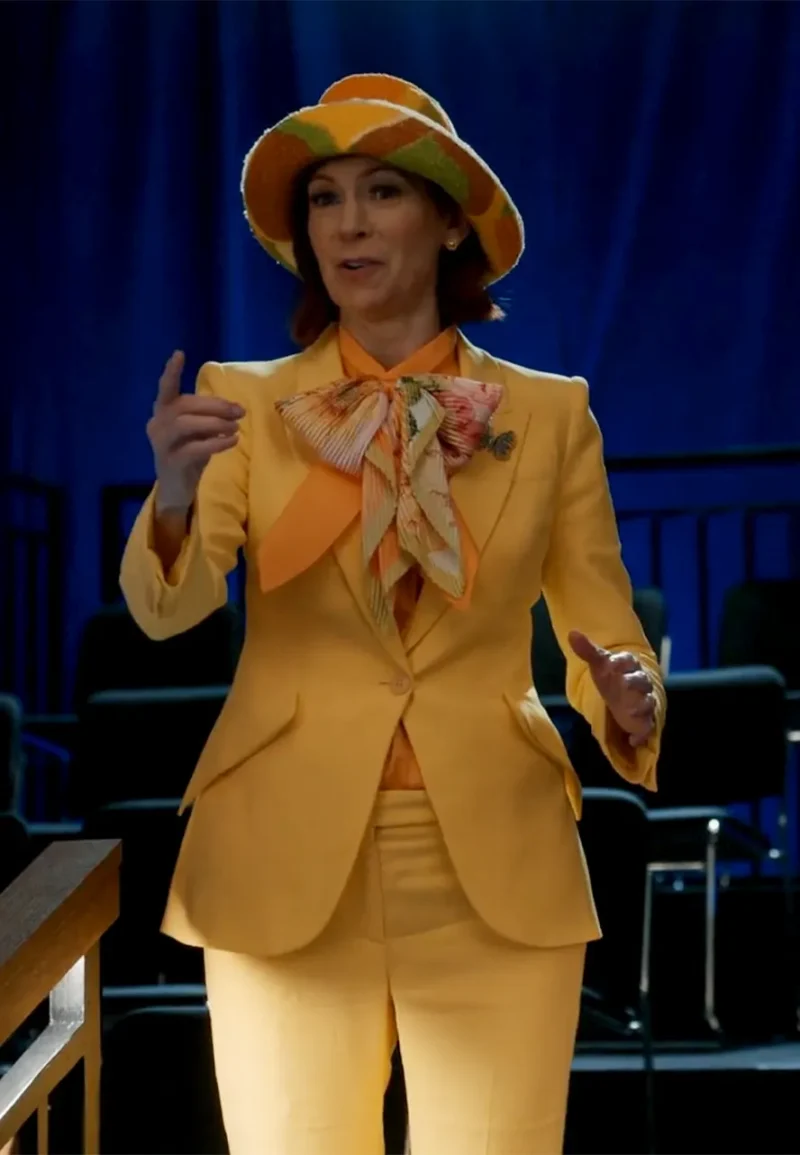 carrie preston yellow blazer