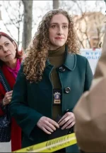 elsbeth green wool coat