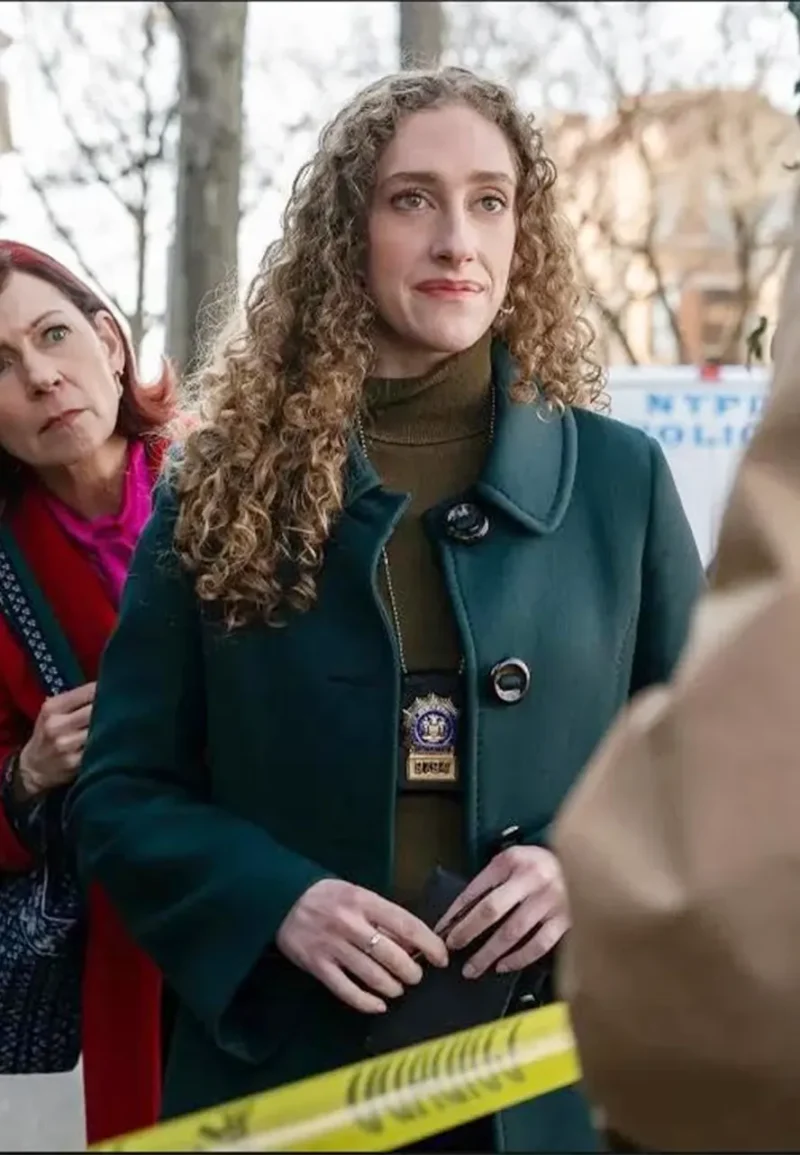 elsbeth green wool coat