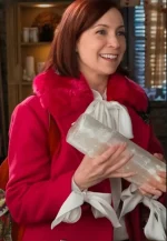 elsbeth s02 carrie preston fur collar pink coat