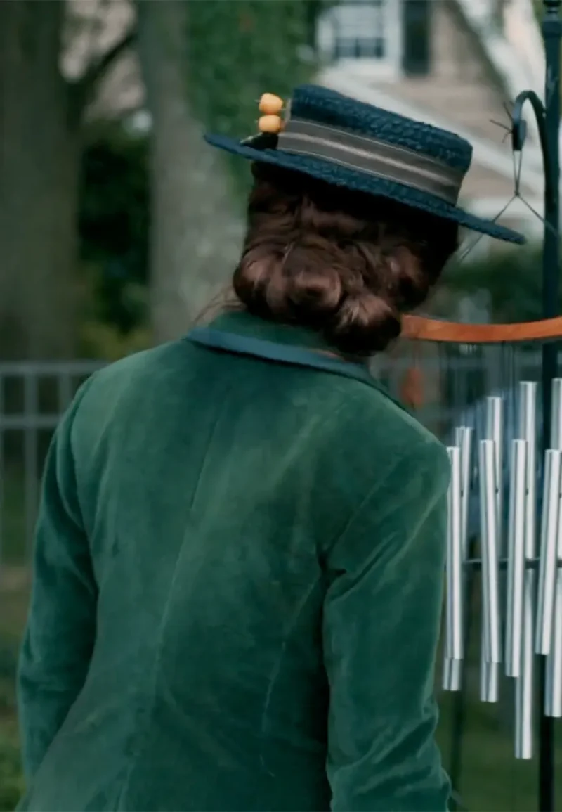 elsbeth tascioni green coat